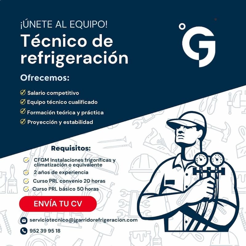 Técnico Frigorista en Málaga