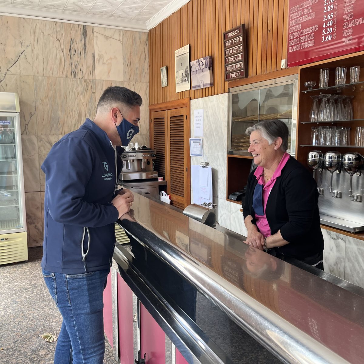 J Garrido en Helados Lauri refrigeración para heladerías